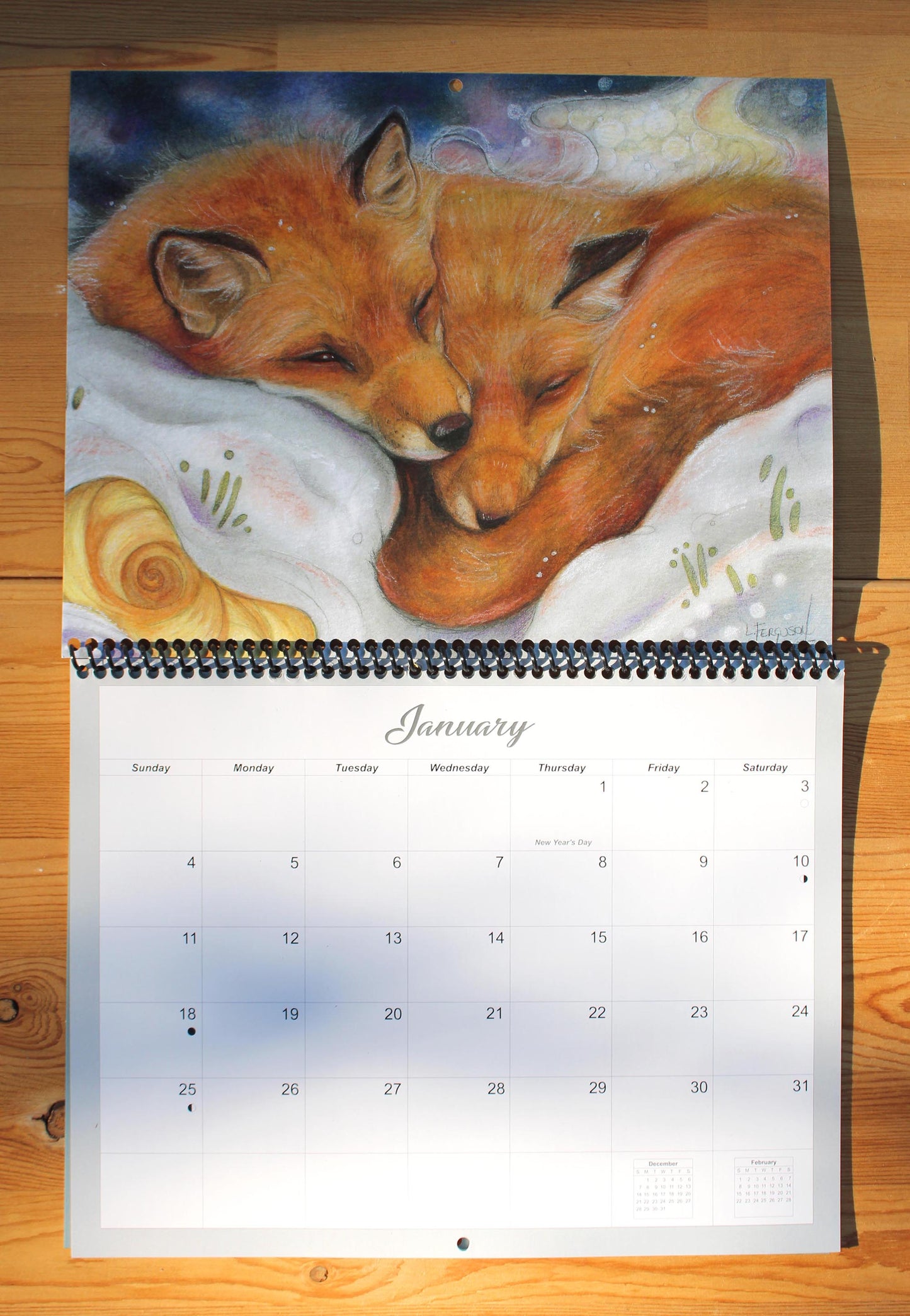 2026 Nature-Inspired Wall Calendar | Woodland Creatures | 8.5 x 11 Spiral-Bound | Made in Canada | Perfect Gift for Nature Lovers