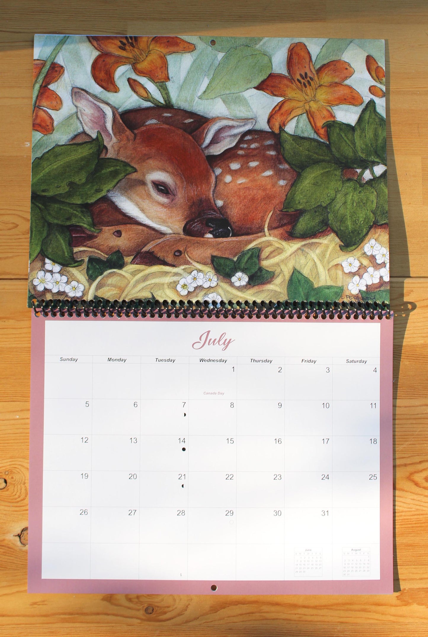 2026 Nature-Inspired Wall Calendar | Woodland Creatures | 8.5 x 11 Spiral-Bound | Made in Canada | Perfect Gift for Nature Lovers