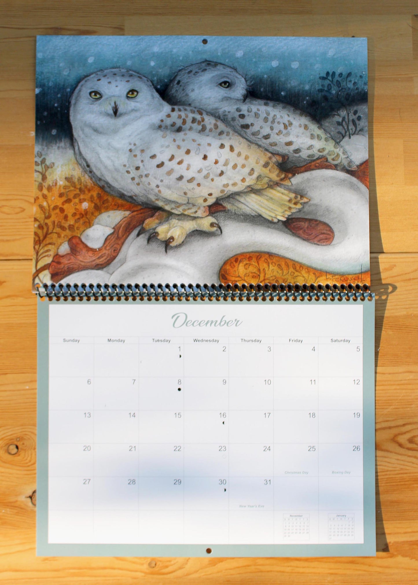 2026 Nature-Inspired Wall Calendar | Woodland Creatures | 8.5 x 11 Spiral-Bound | Made in Canada | Perfect Gift for Nature Lovers