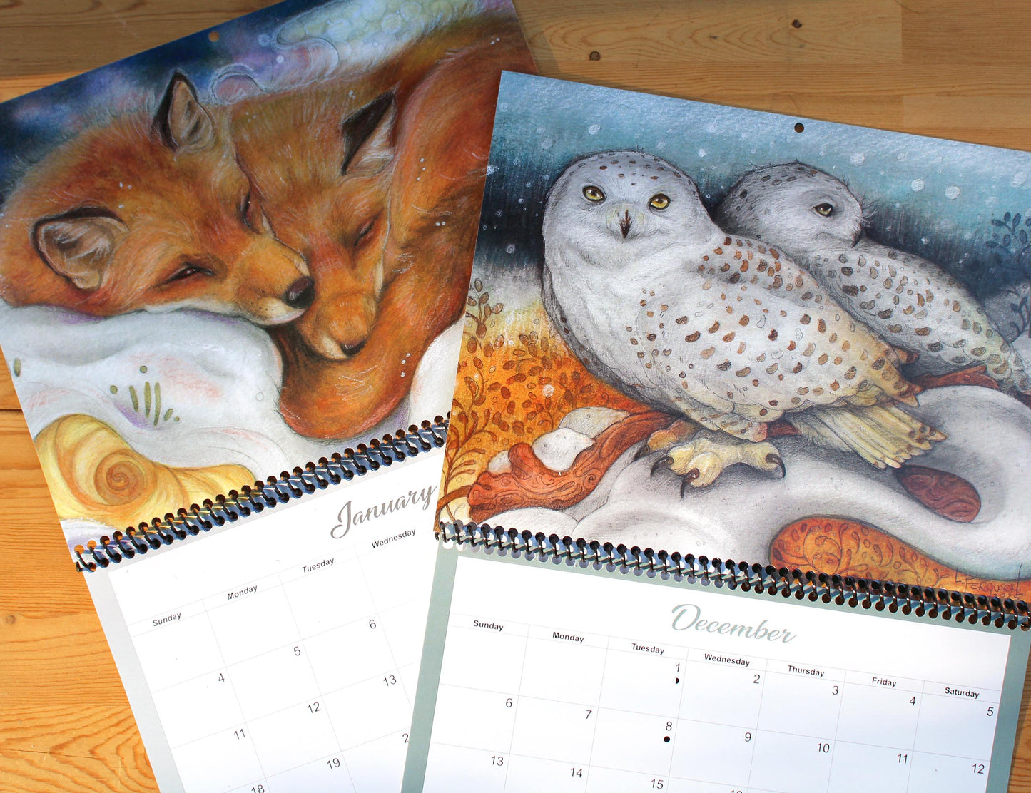 2026 Nature-Inspired Wall Calendar | Woodland Creatures | 8.5 x 11 Spiral-Bound | Made in Canada | Perfect Gift for Nature Lovers