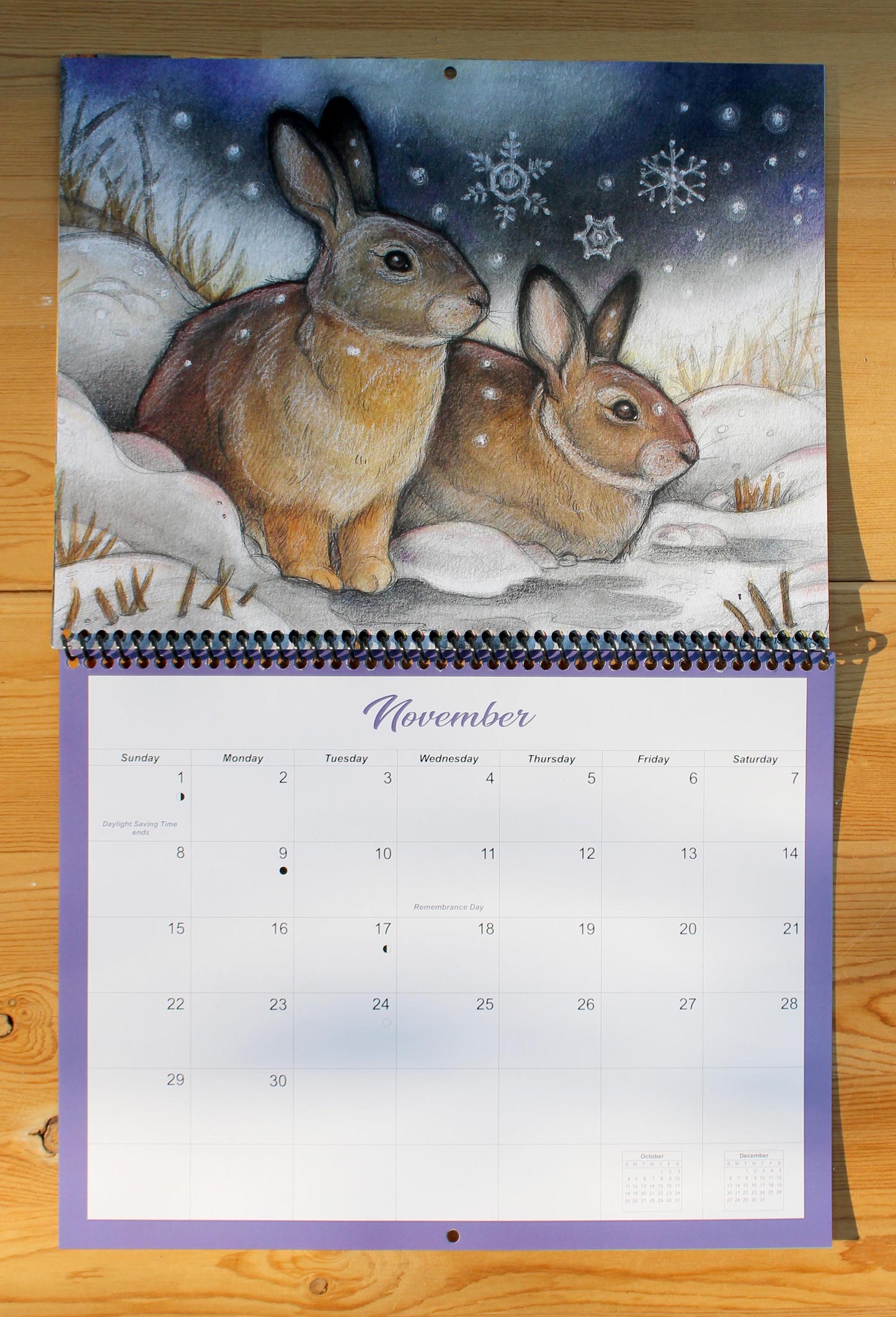 2026 Nature-Inspired Wall Calendar | Woodland Creatures | 8.5 x 11 Spiral-Bound | Made in Canada | Perfect Gift for Nature Lovers