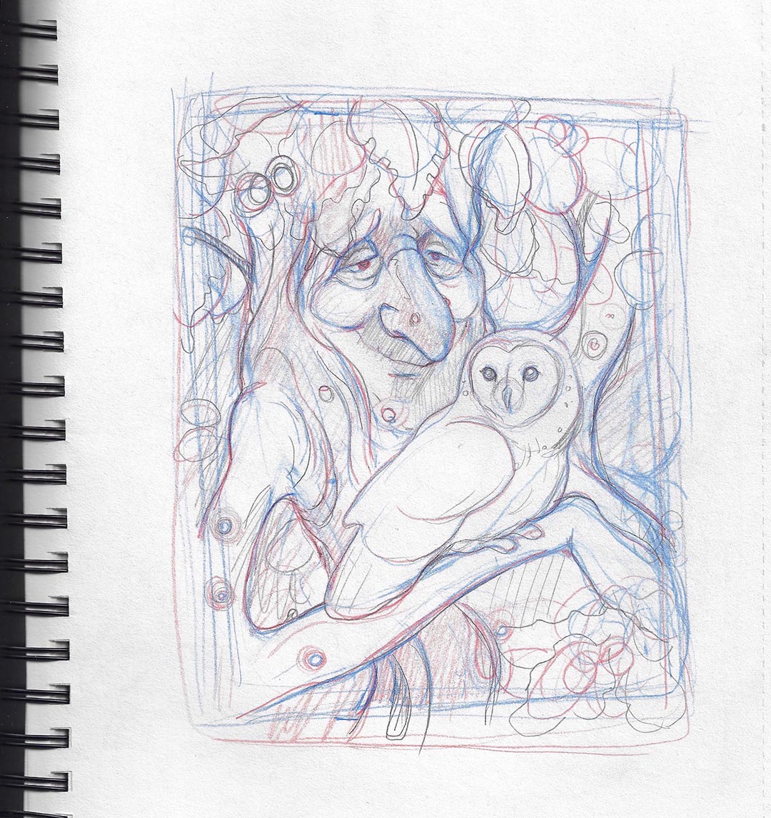 The Enchanted Forest- Original Mixed Media Art