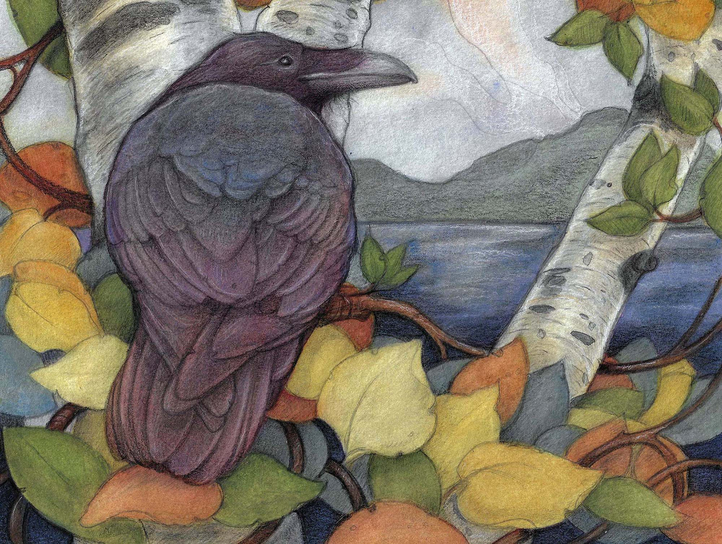 Raven's View-Greeting Card