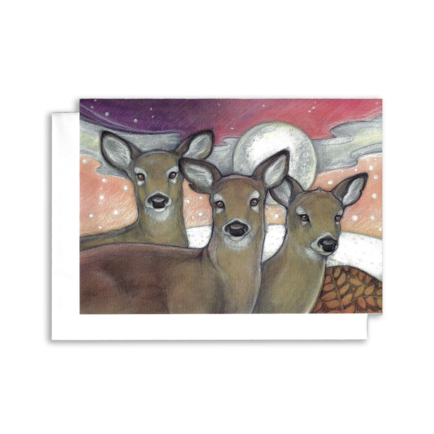 Snowfall at Night - Greeting Card