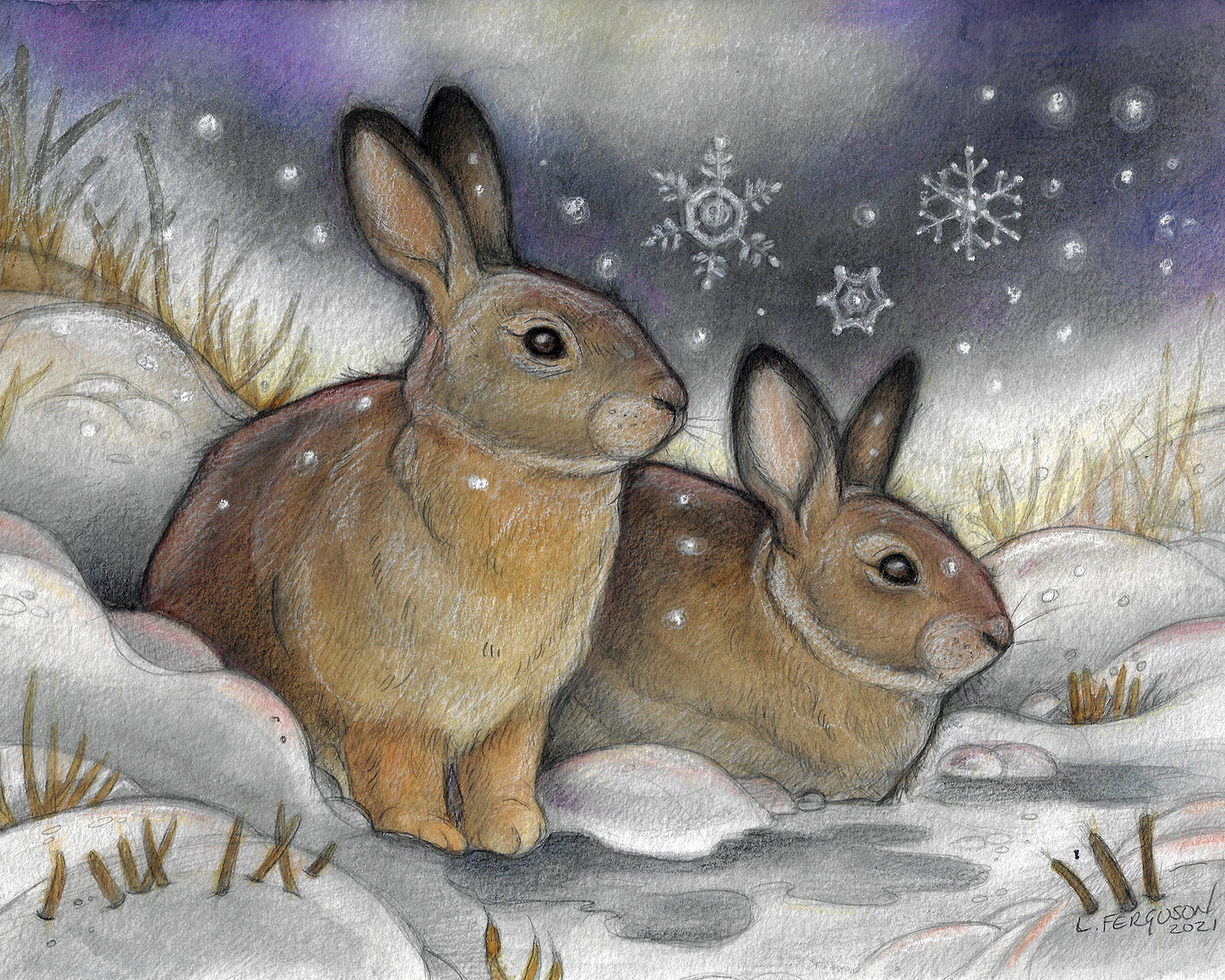 When Snowflakes Fall - Print