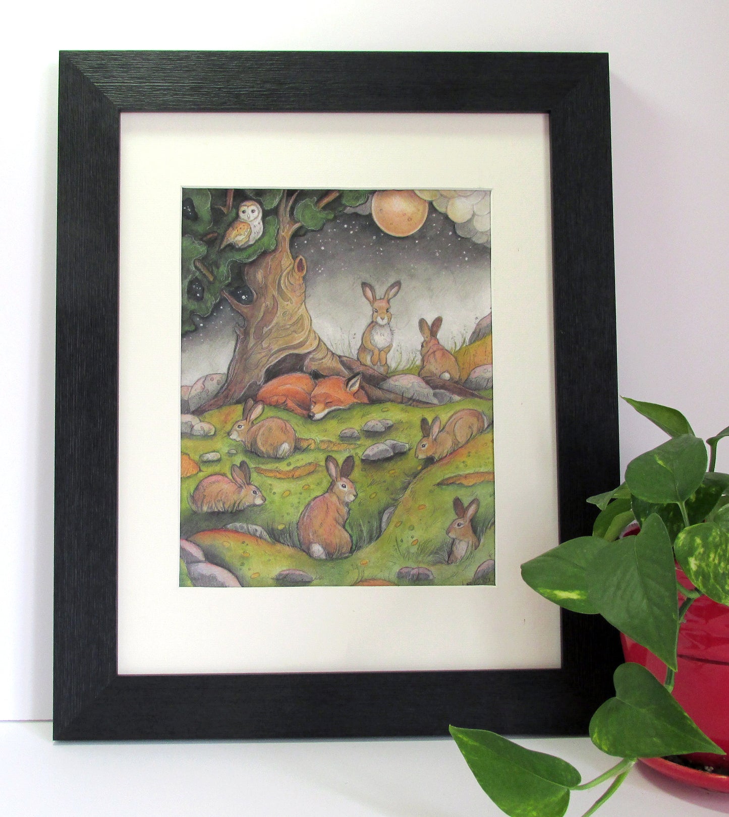 A Quiet Night on the Hill - Print