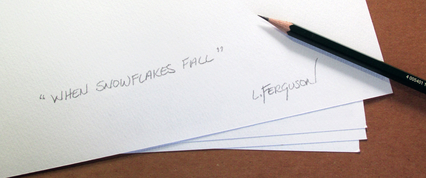 When Snowflakes Fall - Print