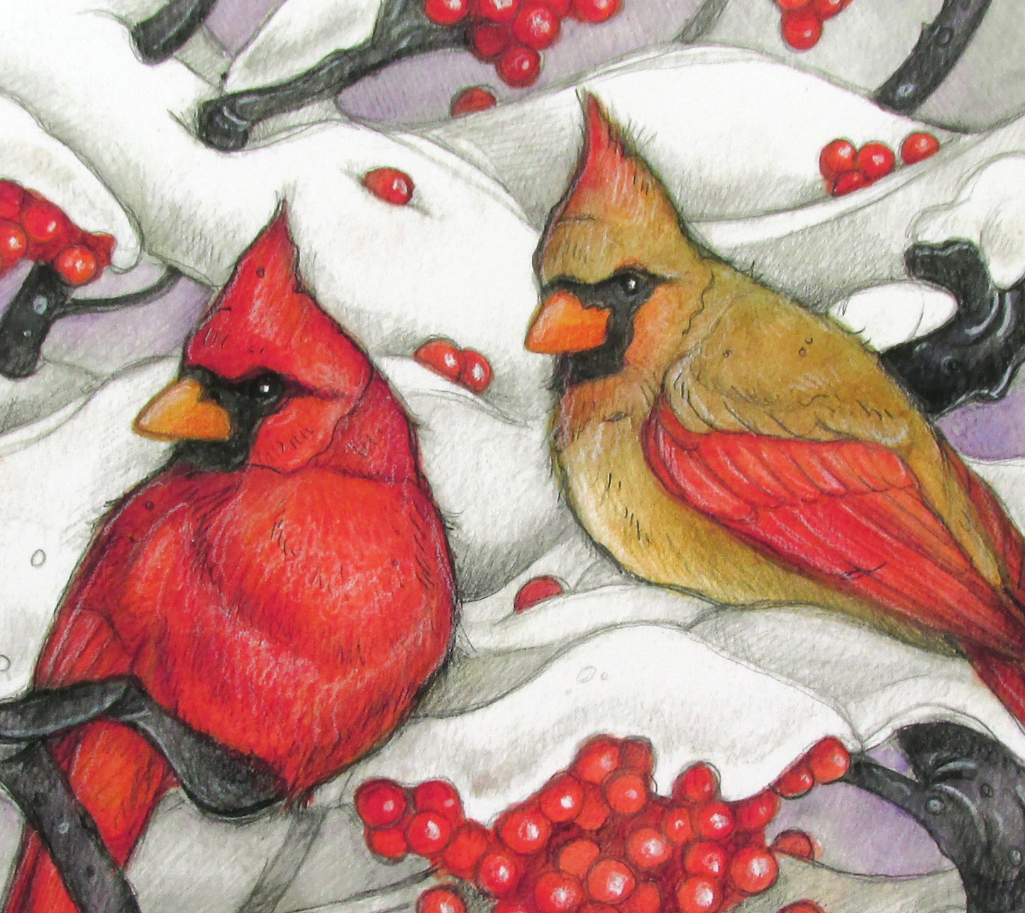 Winter Cardinals - Print