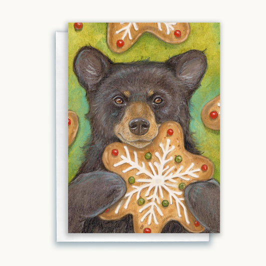 Gingerbread Bear Christmas Card