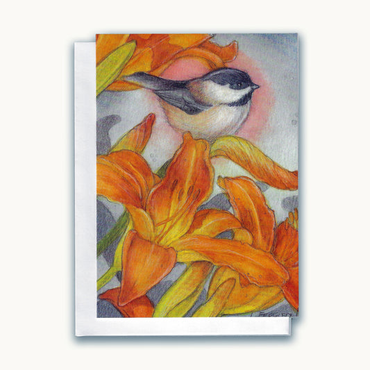 Chickadee- Greeting Card