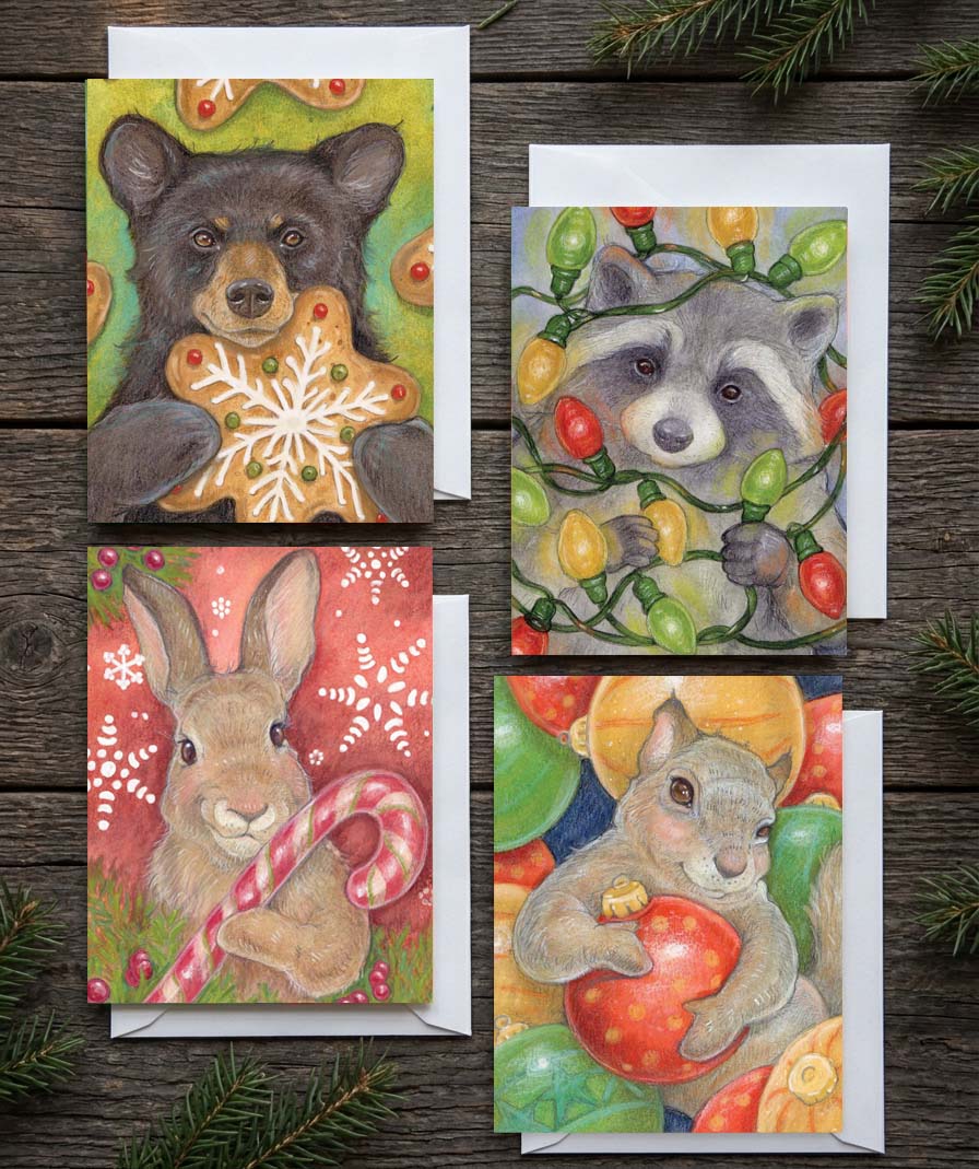 Merry Little Woodland- Notecard Bundle