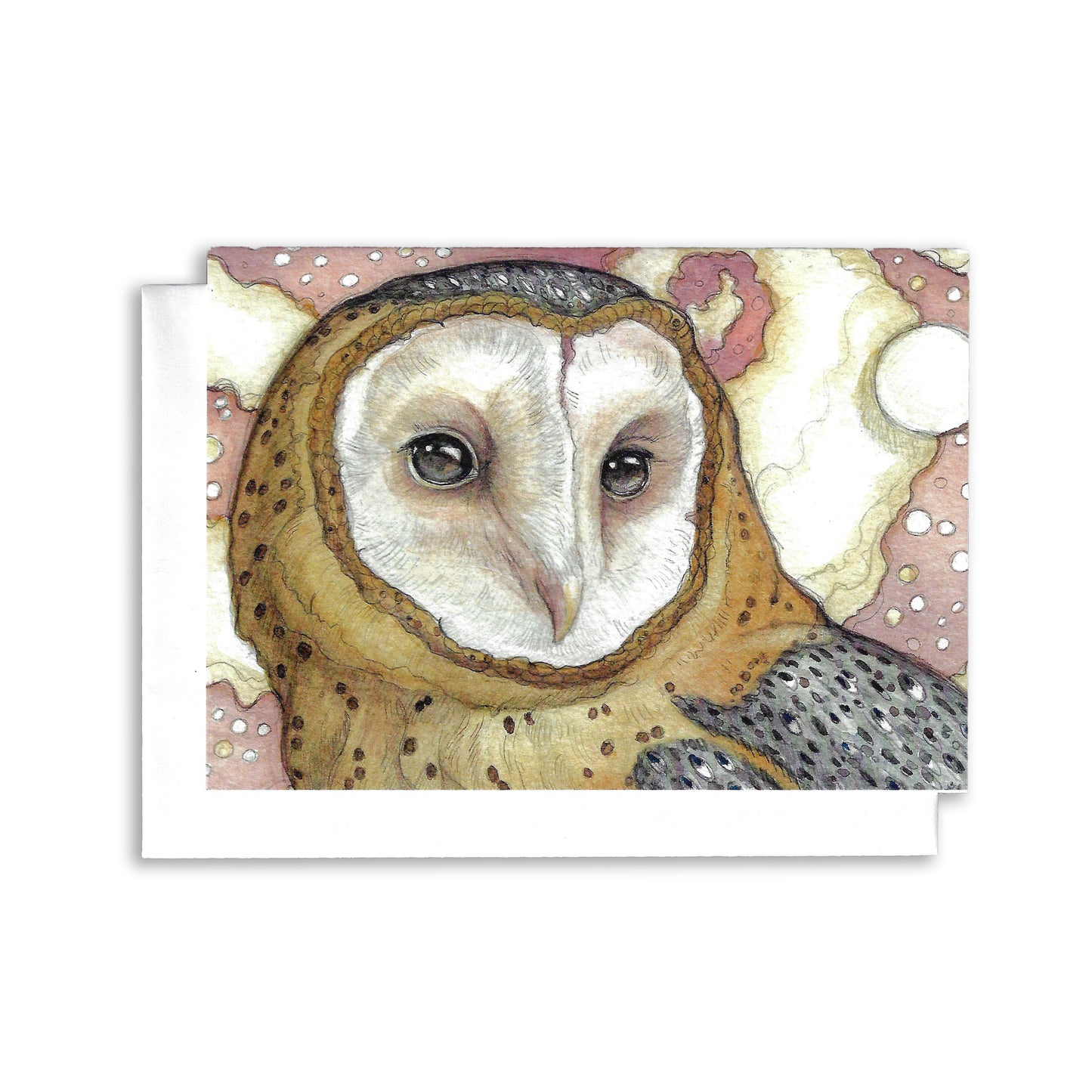 Mystic Barn Owl - Greeting Card