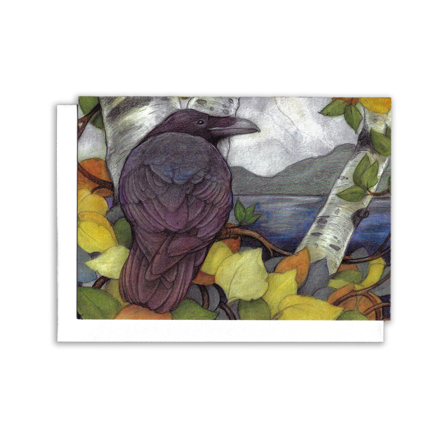 Raven's View-Greeting Card