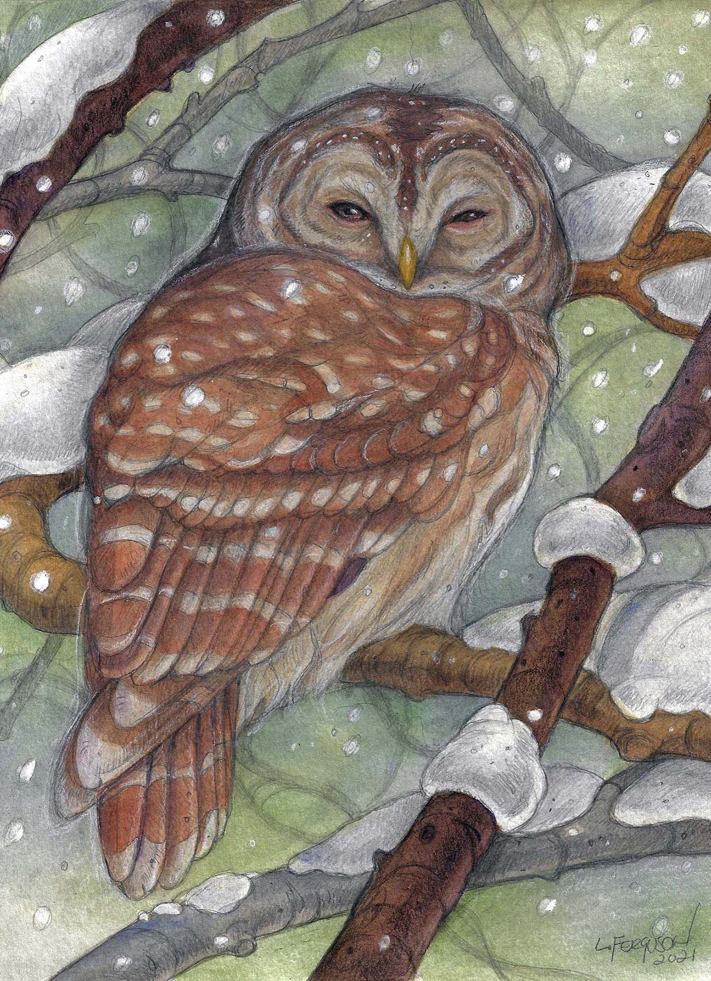 The Whisper Of Winter-Greeting Card