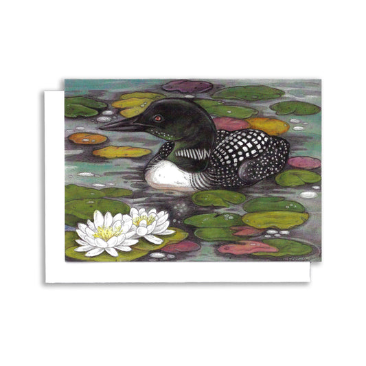 Lily Pad Loon - Greeting Card