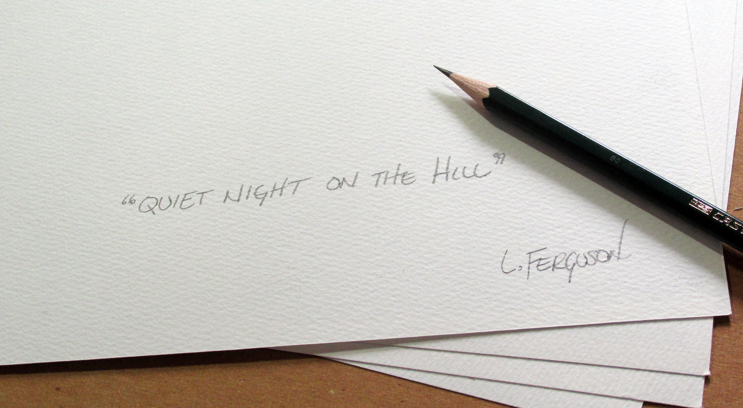 A Quiet Night on the Hill - Print