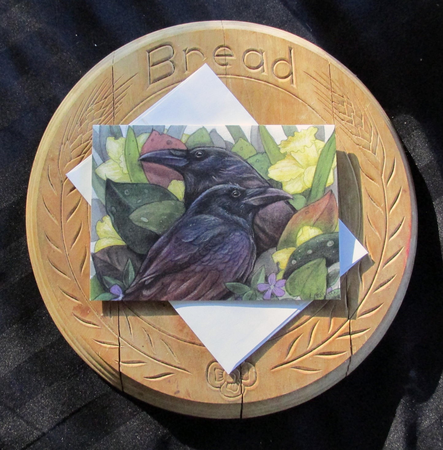 Spring Ravens-Greeting Cards