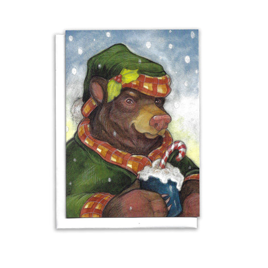 The Holiday Bear - Greeting Card