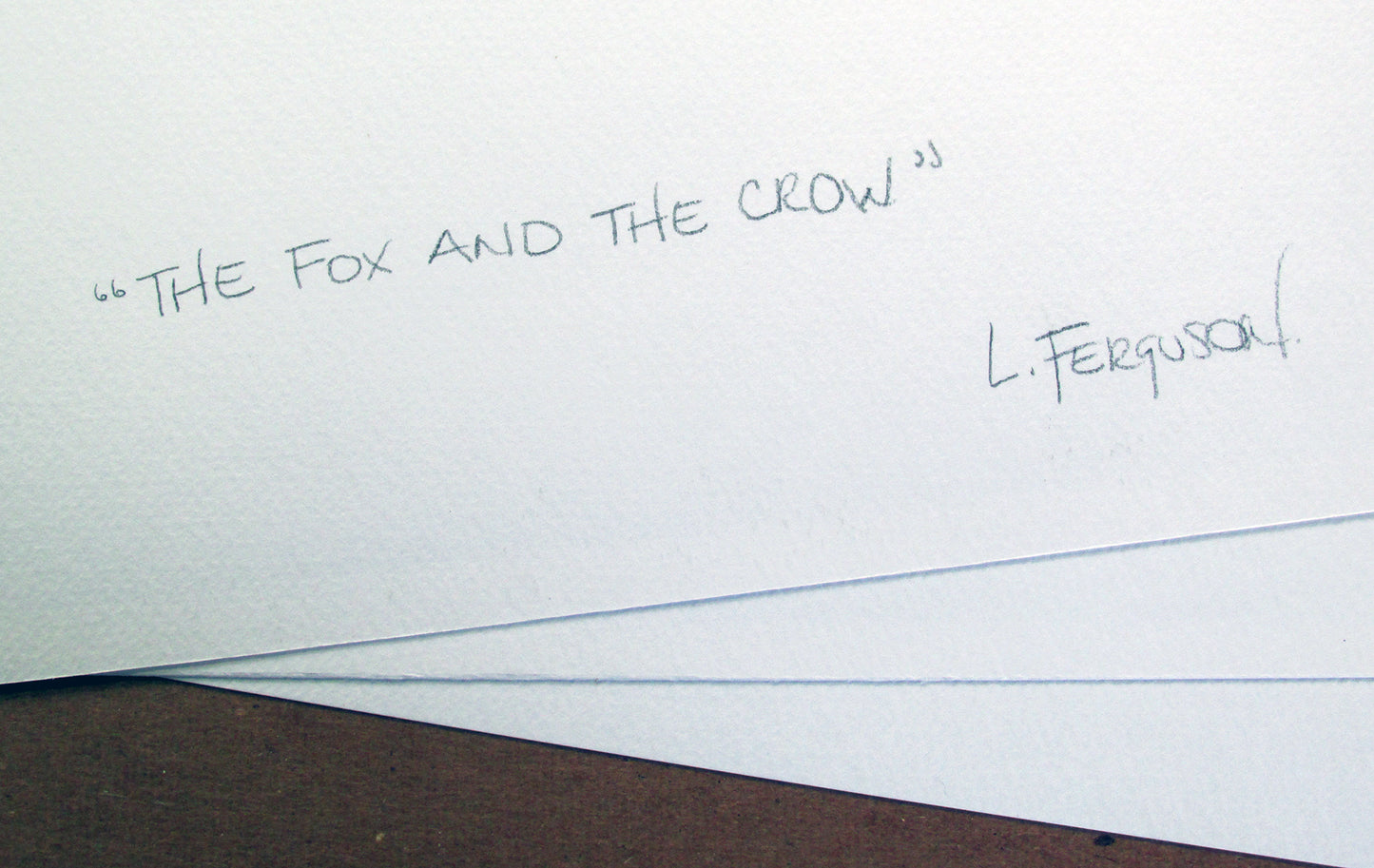 The Fox And The Crow - Print